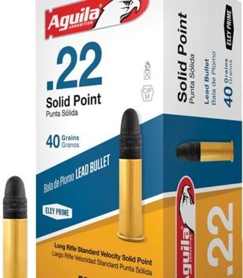 Aguila Ammunition LR Standard Velocity .22 40-Grain Rimfire Ammunition - 50 Rounds