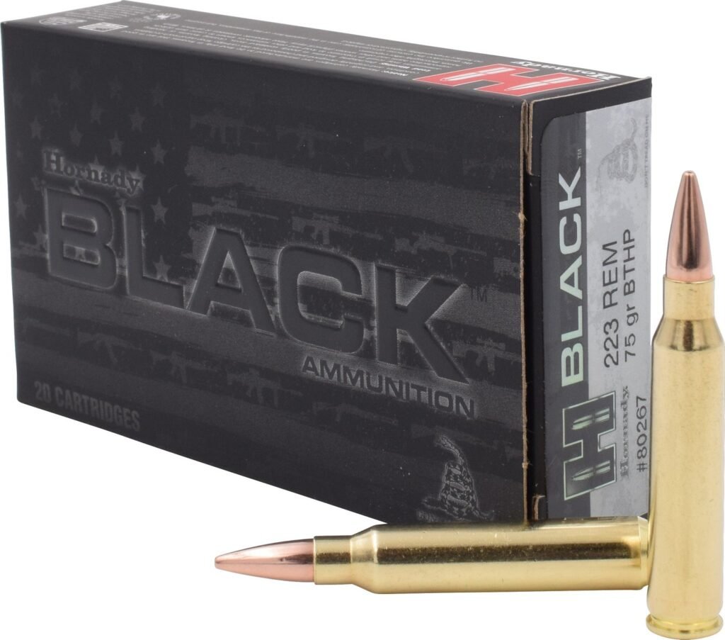 Hornady BTHP BLACK™ .223 Remington 75-Grain Rifle Ammunition - 20 Rounds