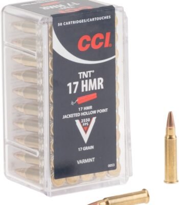 Hornady TNT JHP .17 HMR 17-Grain Rimfire Ammunition - 50 Rounds