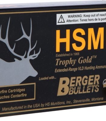 HSM Trophy Gold 6.5 Creedmoor Very Low Drag Centerfire Rifle Ammunition