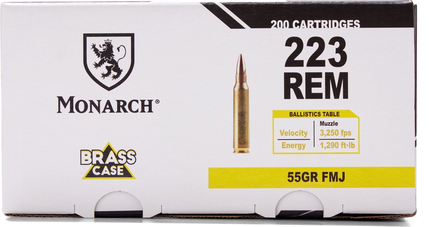 Monarch .223 Remington 55-Grain Ammunition - 200 Rounds Monarch .223 Remington 55-Grain Ammunition - 200 Rounds
