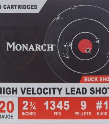 Monarch High Velocity 20 Gauge Buck Shotshells - 25 Rounds