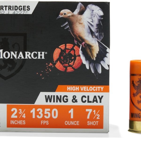 Monarch Wing & Clay 12 Gauge 1 oz Shotshells - 25 Rounds