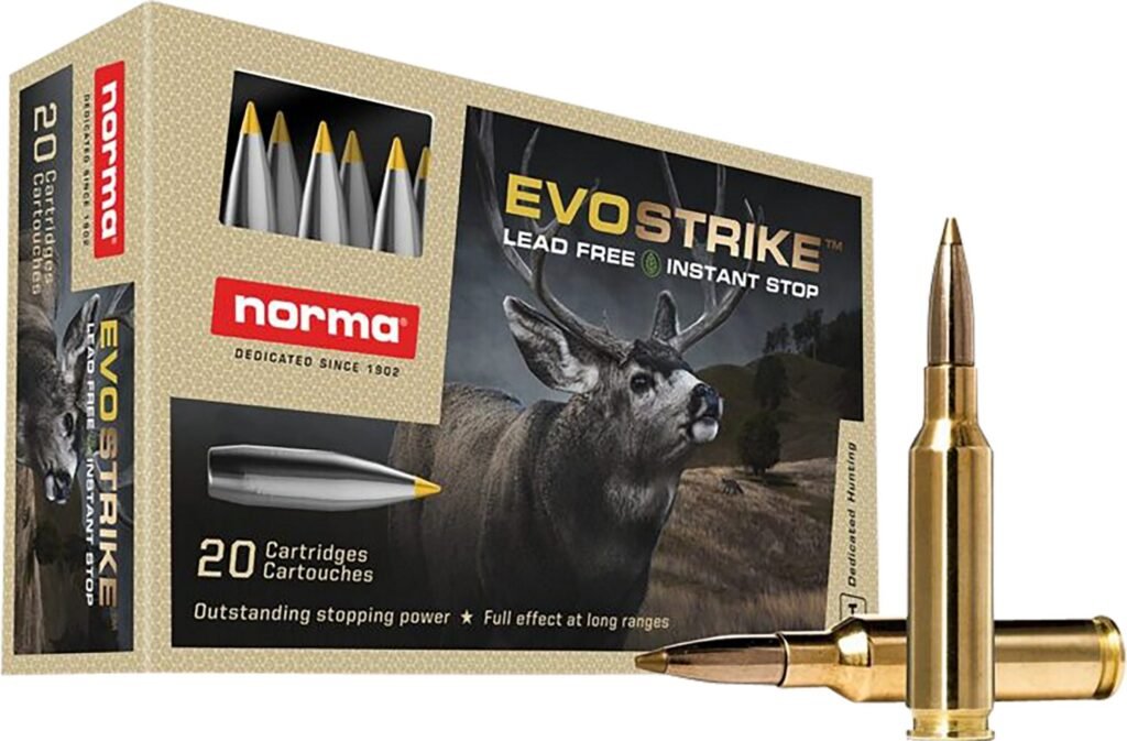 Norma USA Evostrike Polymer Tip Boat Tail 6.5 Creedmoor 93-Grain Centerfire Rifle Ammunition - 20...