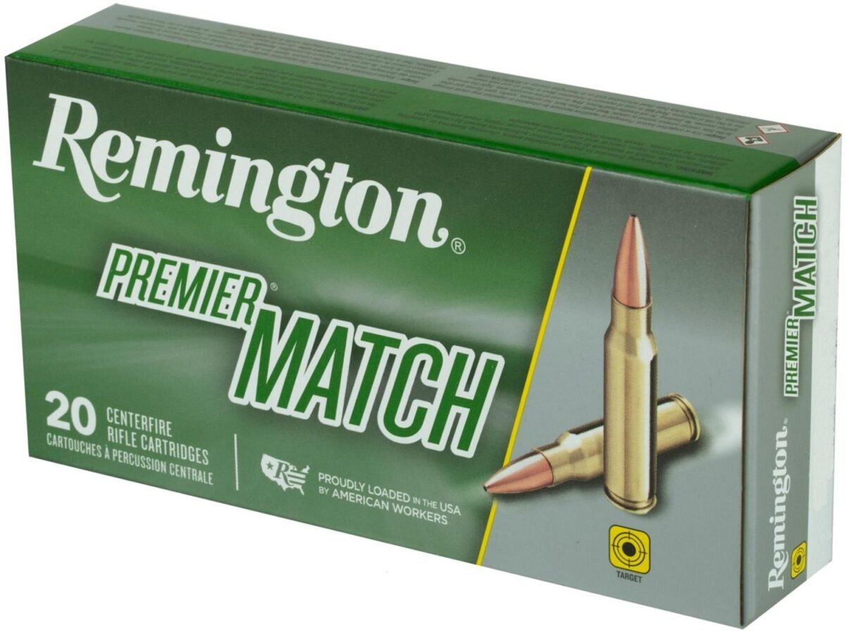 Remington Premium Match .223 Remington/5.56 NATO Boat Tail Hollow Point Rifle Ammunition