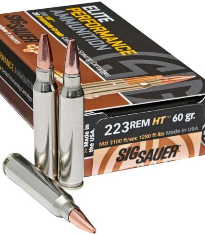 SIG SAUER Elite Performance Hunting .223 Remington/5.56 NATO 60-Grain Centerfire Rifle Ammunition