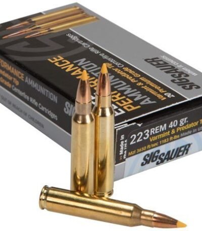 SIG SAUER Elite Performance Varmint and Predator .223 Remington 40-Grain Centerfire Rifle Ammunition