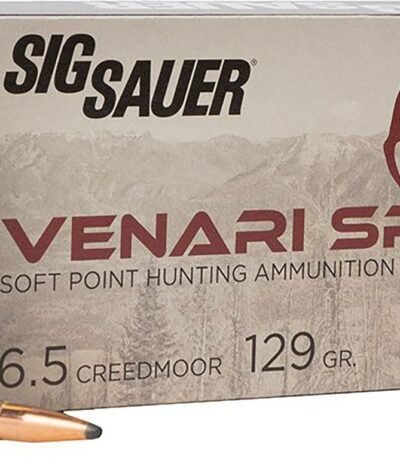 SIG SAUER Venari 6.5 Creedmoor 129-Grain Soft Point Ammunition - 20 Rounds