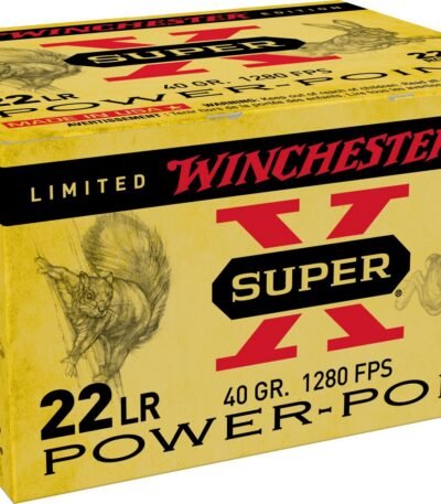 Winchester Super-X Power-Point 22 LR 40-Grain Rimfire Ammunition - 222 Rounds