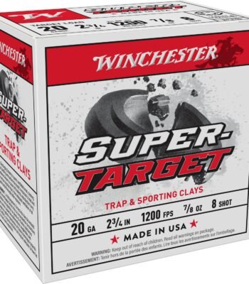 Winchester Target Load 20 Gauge 8 Shotshells - 25 Rounds