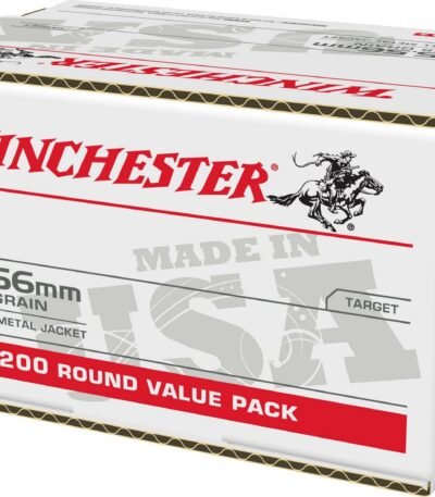 Winchester USA 5.56mm 55-Grain FMJ Ammunition - 200 Rounds