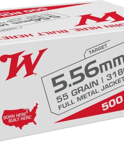 Winchester USA 5.56mm 55-Grain FMJ Ammunition - 500 Rounds