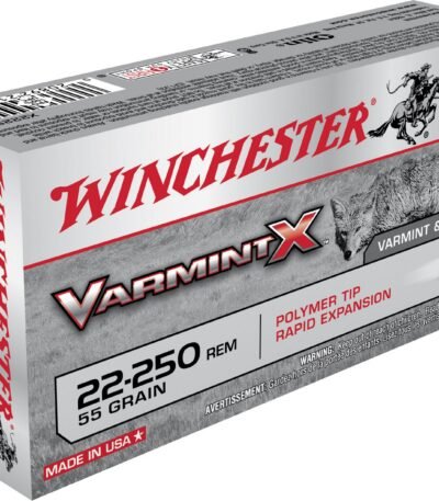 Winchester Varmint X .22-250 Remington 55-Grain Centerfire Rifle Ammunition - 20 Rounds