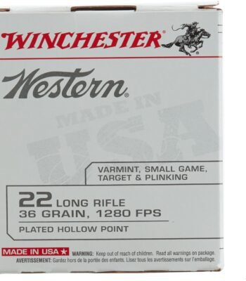 Winchester Western .22 Long Rifle 36-Grain Ammunition - 525 Rounds