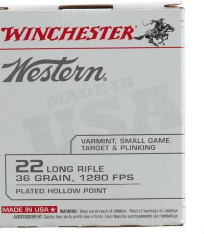 Winchester Western .22 Long Rifle 36-Grain Ammunition - 525 Rounds